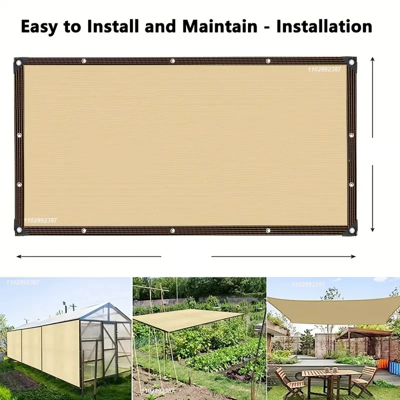 4x5m Beige Shading Net, UV Pro - Outdoor Furniture Hdpe recension och pris
