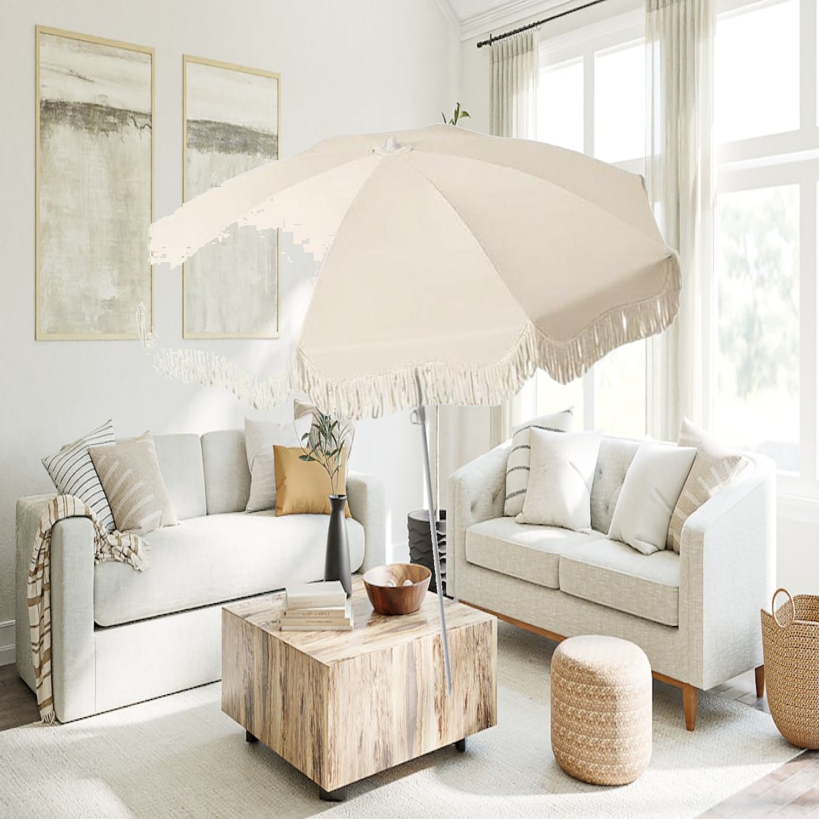 Fringe Patio Umbrella UPF50 Pl - Outdoor Furniture Plus recension och pris