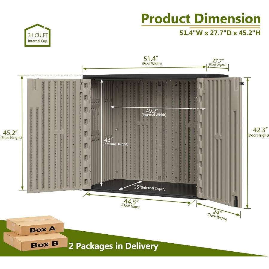 Outdoor storage shed for garde - Outdoor Furniture Hdpe recension och pris