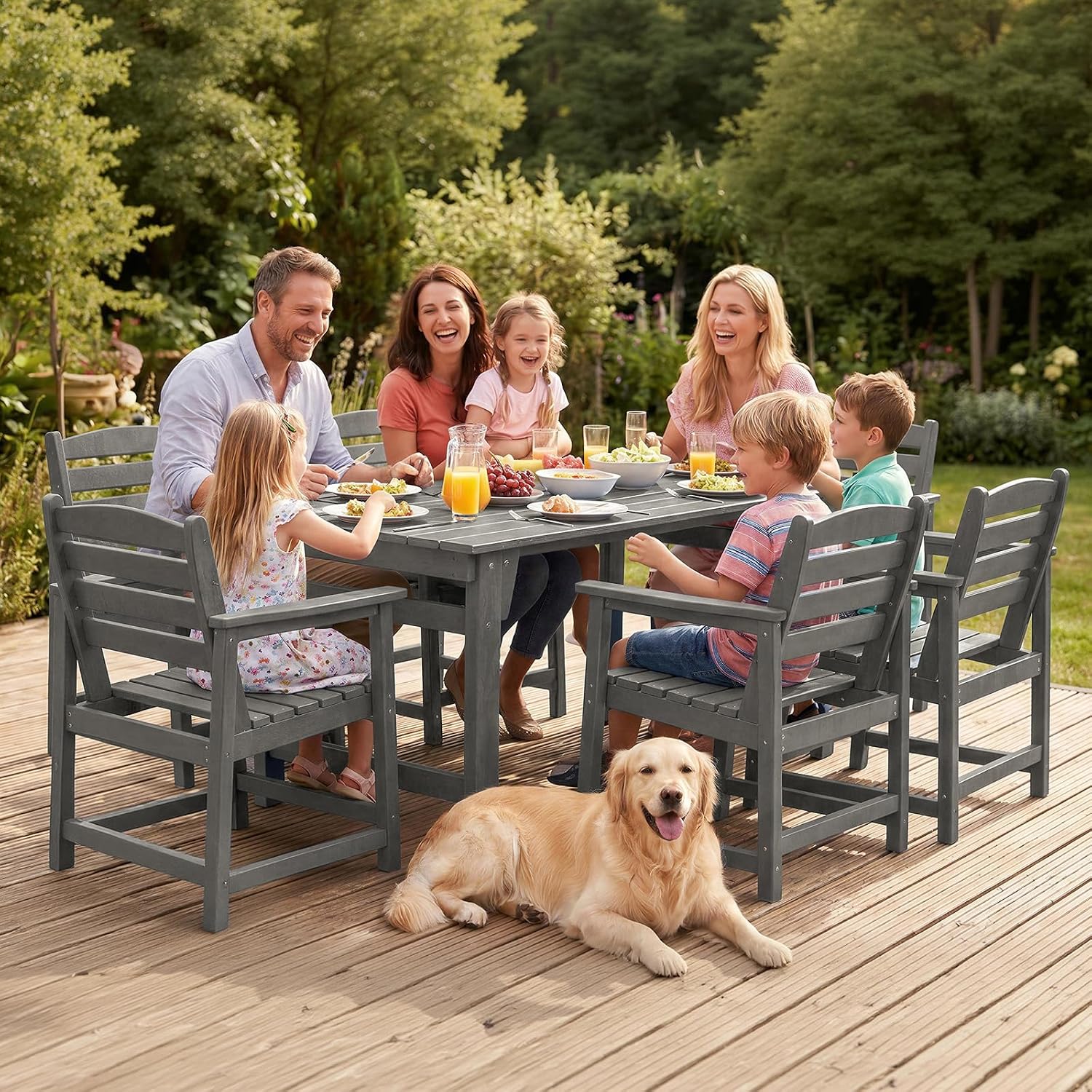 7-Piece Outdoor Dining Set, 67 - Outdoor Furniture Hdpe recension och pris