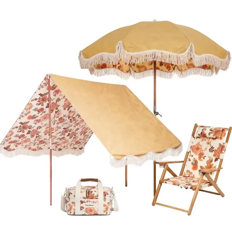 Custom Cotton Canvas Beach Umb - Outdoor Furniture Plus recension och pris