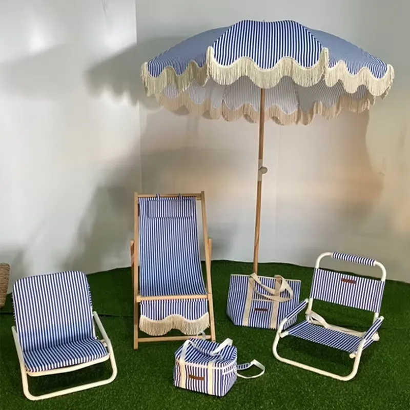 Custom Cotton Canvas Beach Umb - Outdoor Furniture Plus recension och pris