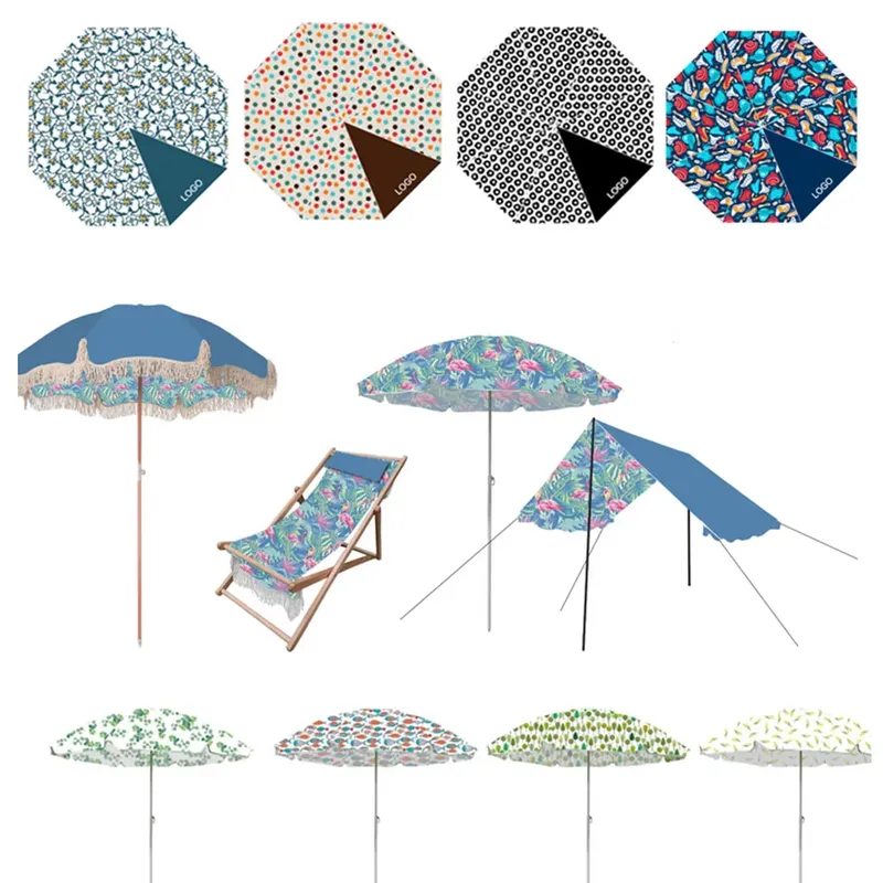 Custom Cotton Canvas Beach Umb - Outdoor Furniture Plus recension och pris